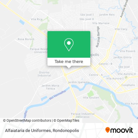 Alfaiataria de Uniformes map