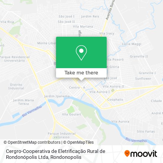 Cergro-Cooperativa de Eletrificação Rural de Rondonópolis Ltda map