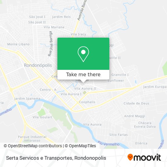 Mapa Serta Servicos e Transportes