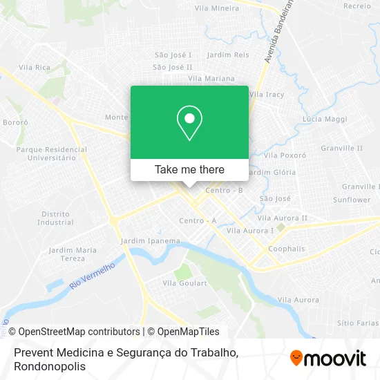 Prevent Medicina e Segurança do Trabalho map