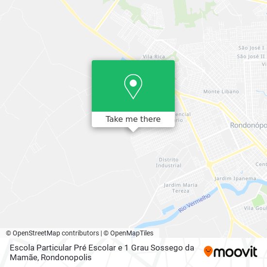 Escola Particular Pré Escolar e 1 Grau Sossego da Mamãe map