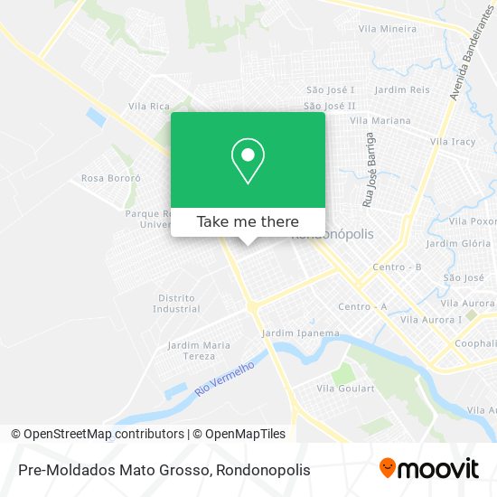 Pre-Moldados Mato Grosso map