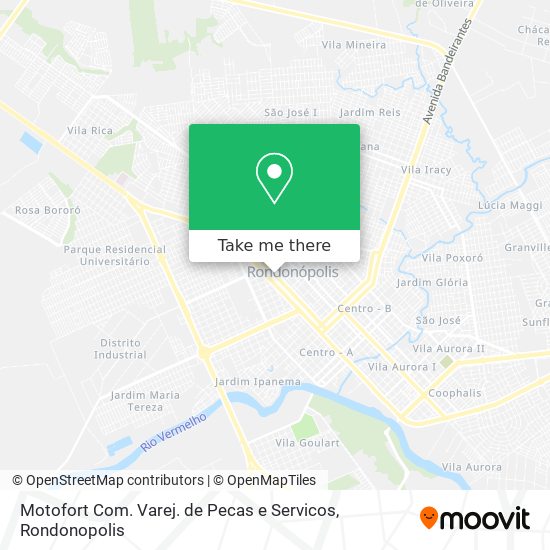 Motofort Com. Varej. de Pecas e Servicos map