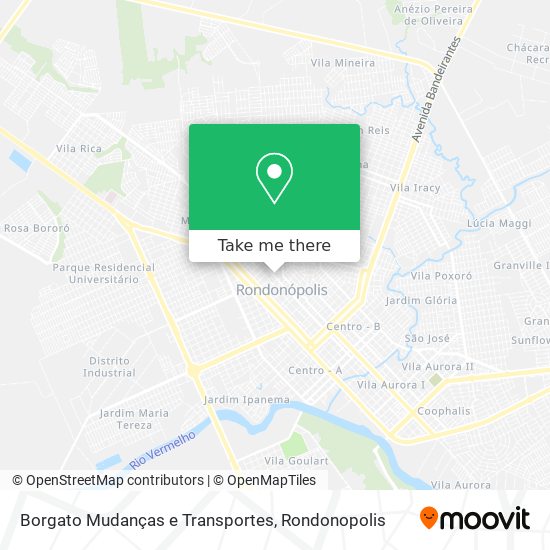Borgato Mudanças e Transportes map