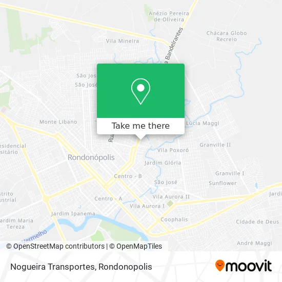 Nogueira Transportes map