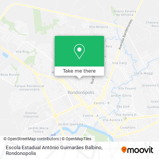 Escola Estadual Antônio Guimarães Balbino map