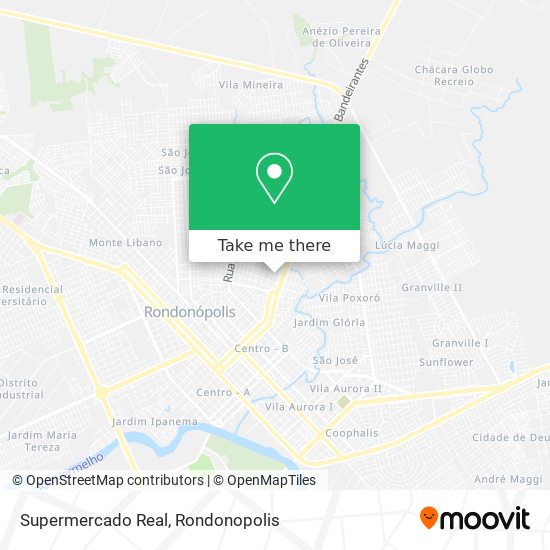 Supermercado Real map