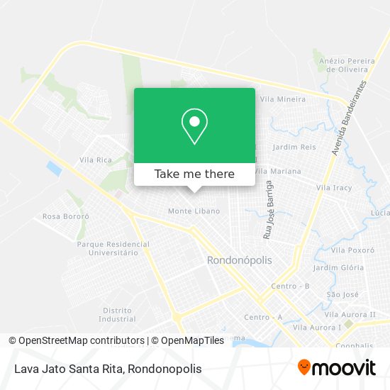 Lava Jato Santa Rita map