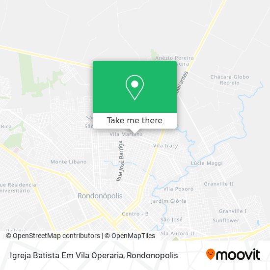 Mapa Igreja Batista Em Vila Operaria