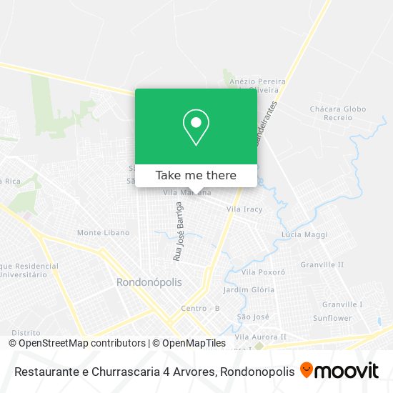 Restaurante e Churrascaria 4 Arvores map