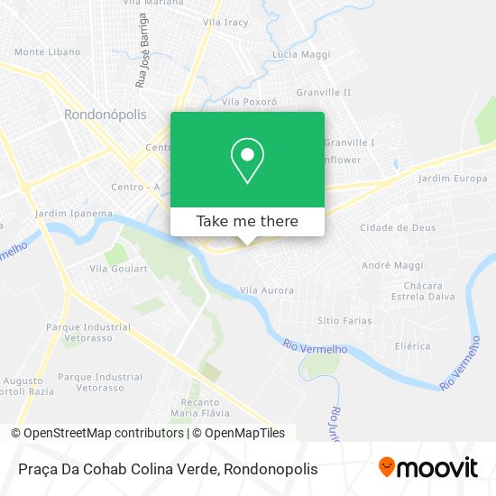 Mapa Praça Da Cohab Colina Verde