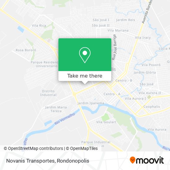 Novanis Transportes map