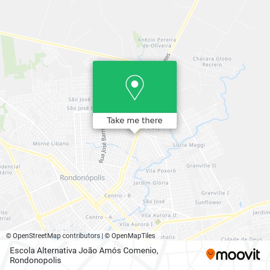 Mapa Escola Alternativa João Amós Comenio