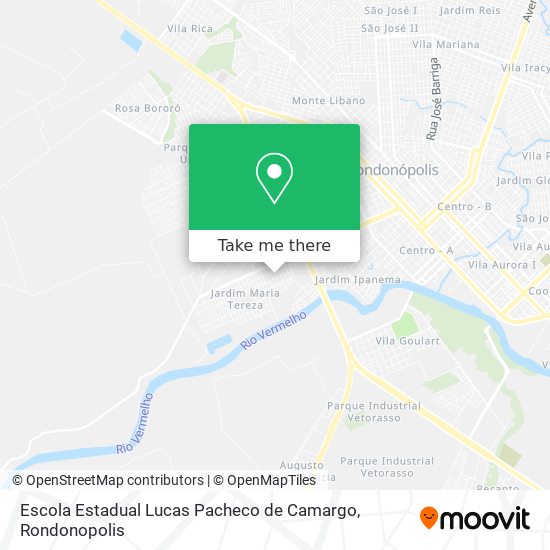Mapa Escola Estadual Lucas Pacheco de Camargo