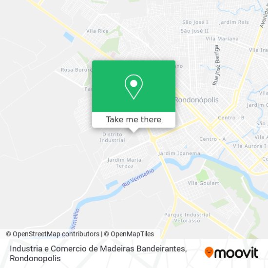 Industria e Comercio de Madeiras Bandeirantes map