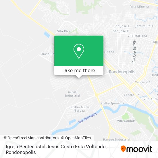 Igreja Pentecostal Jesus Cristo Esta Voltando map