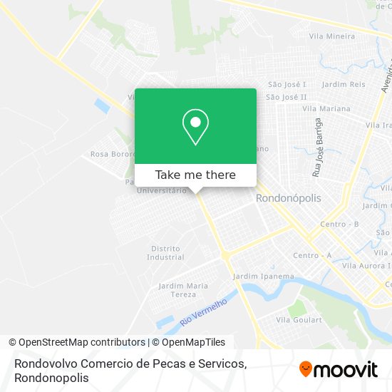 Mapa Rondovolvo Comercio de Pecas e Servicos