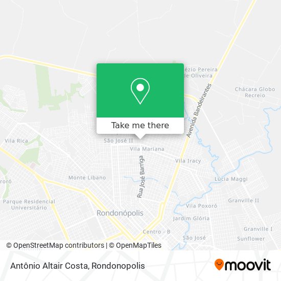 Antônio Altair Costa map