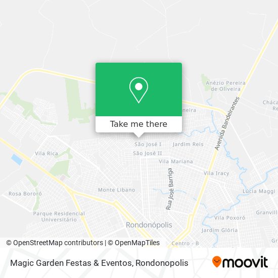 Magic Garden Festas & Eventos map