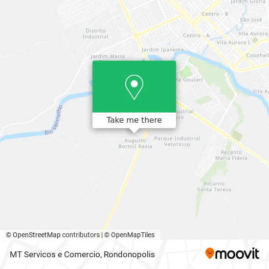 MT Servicos e Comercio map