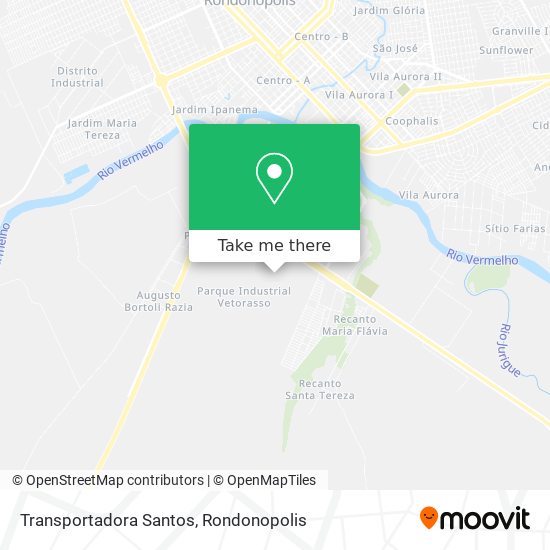Mapa Transportadora Santos