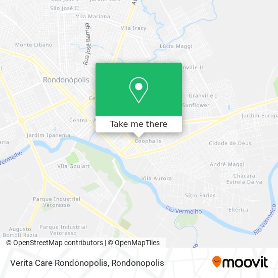 Verita Care Rondonopolis map