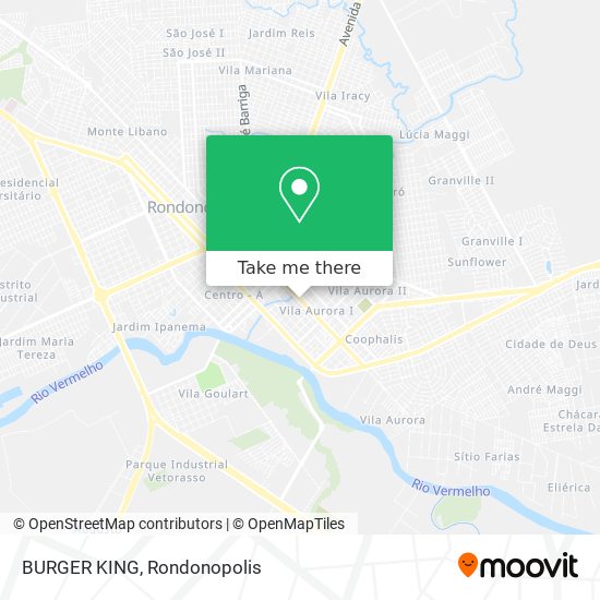 Mapa BURGER KING