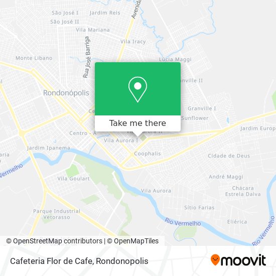 Cafeteria Flor de Cafe map