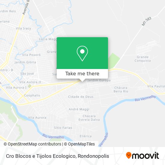 Cro Blocos e Tijolos Ecologico map