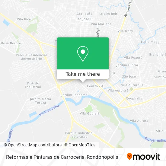 Reformas e Pinturas de Carroceria map