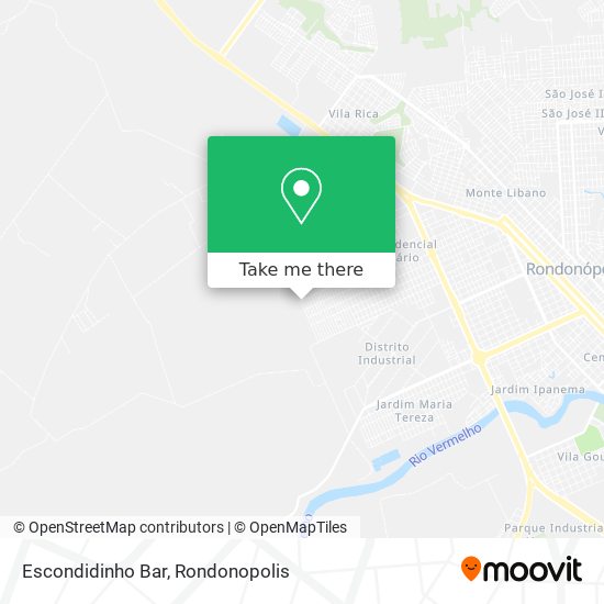 Escondidinho Bar map