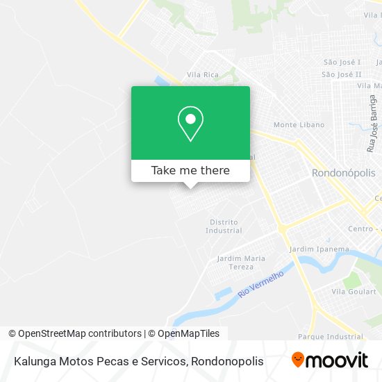 Mapa Kalunga Motos Pecas e Servicos