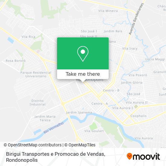 Birigui Transportes e Promocao de Vendas map