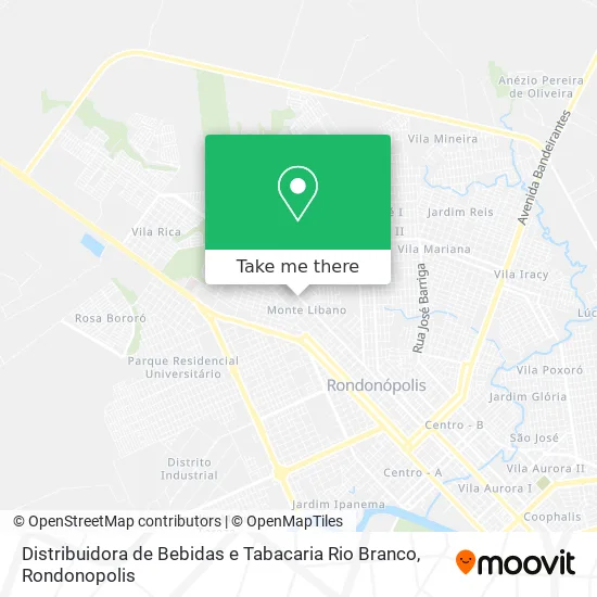 Distribuidora de Bebidas e Tabacaria Rio Branco map
