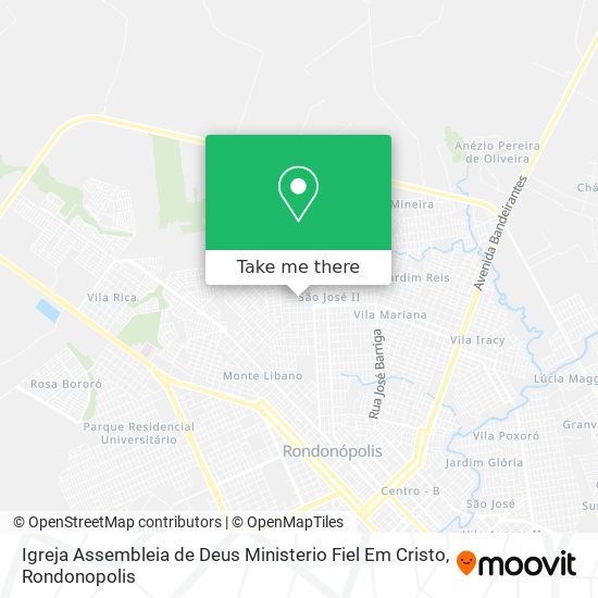 Mapa Igreja Assembleia de Deus Ministerio Fiel Em Cristo