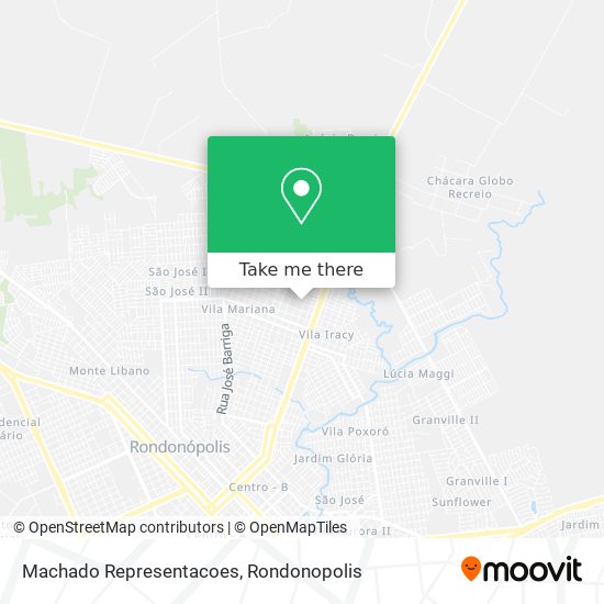 Machado Representacoes map
