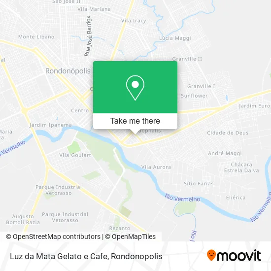 Luz da Mata Gelato e Cafe map