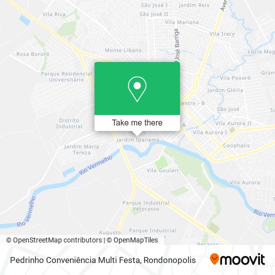 Pedrinho Conveniência Multi Festa map
