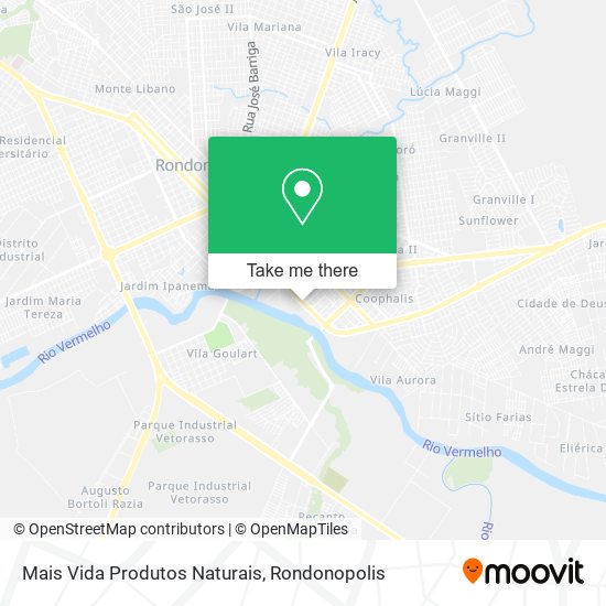 Mais Vida Produtos Naturais map