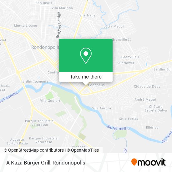 A Kaza Burger Grill map