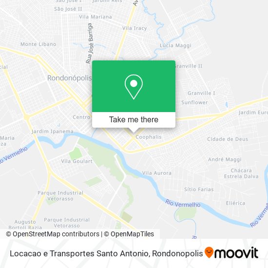 Mapa Locacao e Transportes Santo Antonio