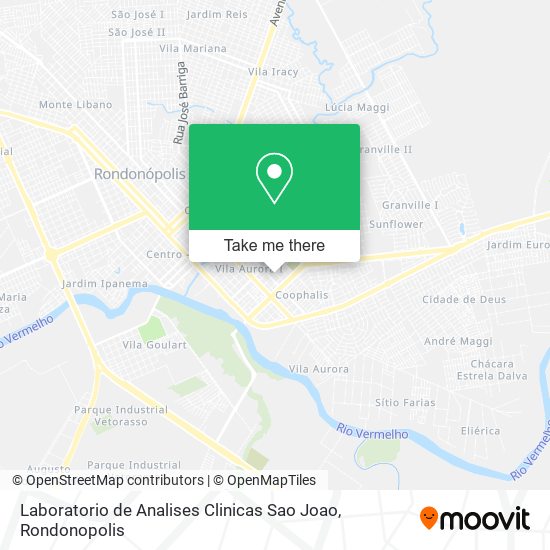 Mapa Laboratorio de Analises Clinicas Sao Joao