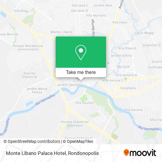 Monte Libano Palace Hotel map