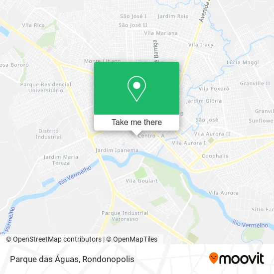 Parque das Águas map