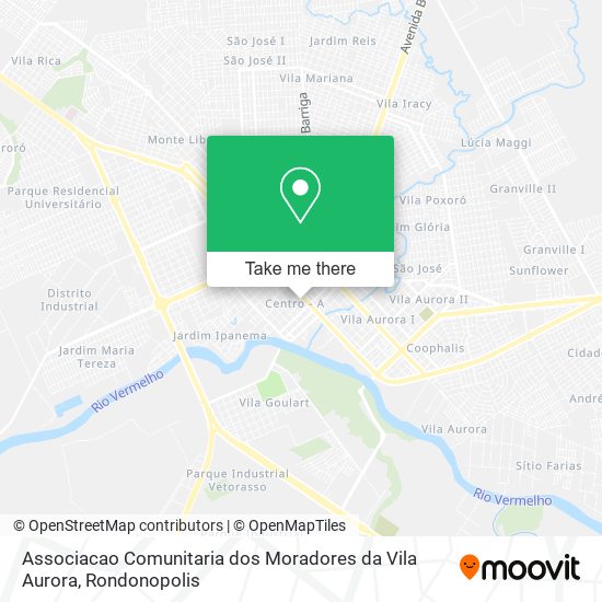 Mapa Associacao Comunitaria dos Moradores da Vila Aurora