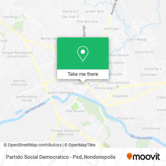 Partido Social Democratico - Psd map