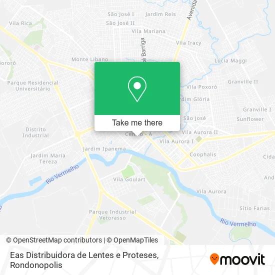 Eas Distribuidora de Lentes e Proteses map