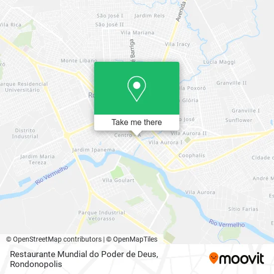 Restaurante Mundial do Poder de Deus map
