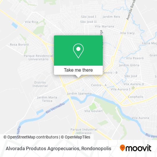 Alvorada Produtos Agropecuarios map