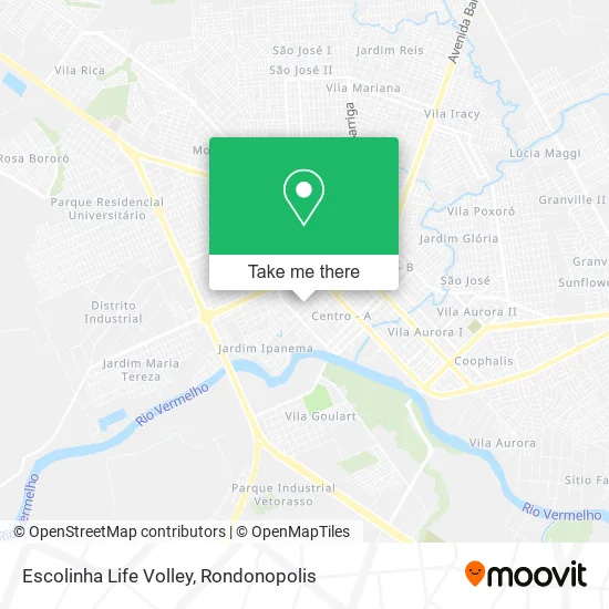 Escolinha Life Volley map